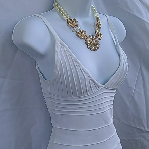 Wow couture All white mini dress - Picture 2 of 4